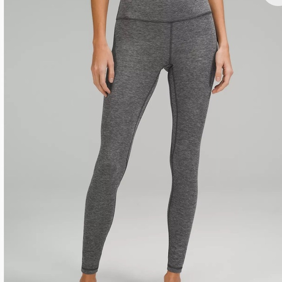 Lululemon high waist yoga Pilates periwinkle blue size 4 ankle leggings - Picture 3 of 8